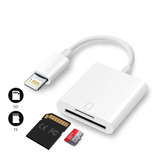 Adaptador Lightning A Microsd Para iPhone iPad Respaldos 