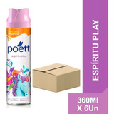 Poett Desodorante Ambiente Espiritu Play 360ml X 6un