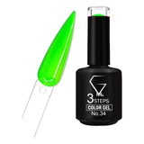 Gel Semipermanente Color Gel Polish Esmalte Uñas 15ml #34