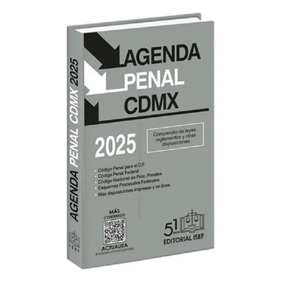 Agenda Penal De La Cdmx 2025 Isef | Envío gratis