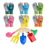 Juego De Herramientas De Jardinería Para Niños, Guantes De J