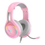 Headset Gamer Havit Gamenote H2232d Rgb Rosa