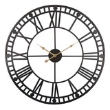 Reloj De Pared Metalico Hogar Sala Oficina Restaurante 80 Cm
