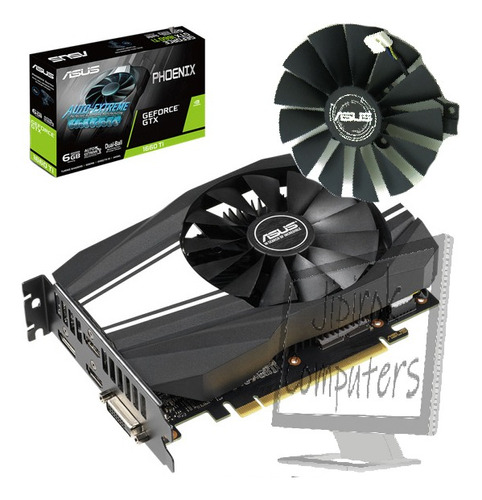 Cooler Placa De Video Asus Phoenix Gtx1660 Ti 6 Pines 95mm