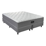 Sommier Europea Simmons Spatherapy King De 200cmx200cm  Gris Con Base Dividida