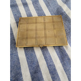 Alhajero Cigarrera Caja Bronce Cincelado Interior Madera