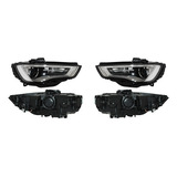 Par Faros Audi A3 2013-2014-2015-2016 Elect Leds Tyc