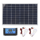 Batería 15w 18v Panel Solar Policristalino 12v/24v Pwm