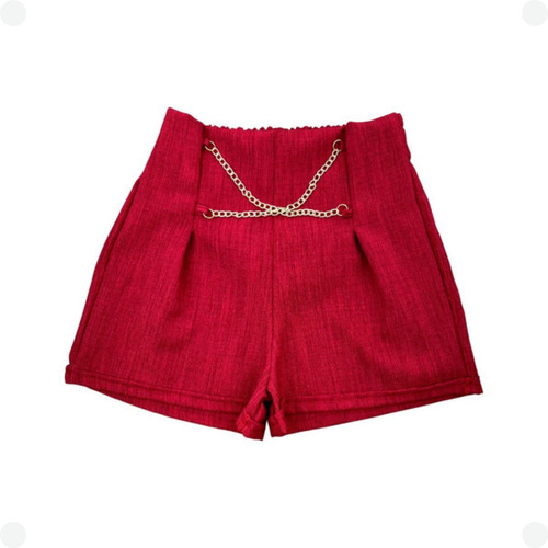 Shorts Feminino Alfaiataria Adulto