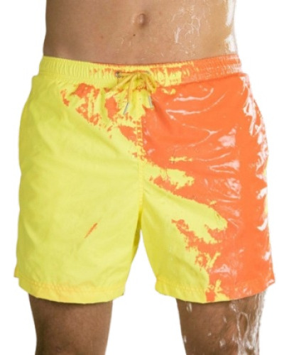 Shorts De Baño Para Hombre Shorts Playa Que Cambian De Color