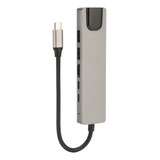 Adaptador Multipuerto Usb C Tipo A Hdtv Hub 6 En 1 4k Hd