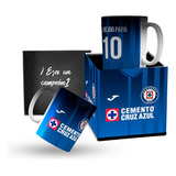 Taza Cruz Azul Regalo De Cumpleaños Para Hombre Caja Madera