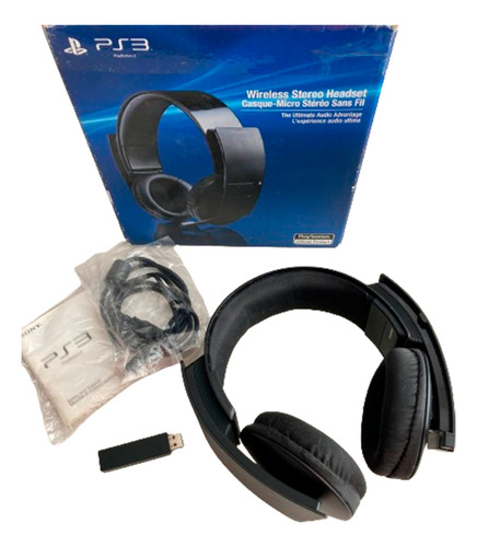 Fone Headset Sem Fio Sony Playstation 3 Pulse Impulsion 7.1