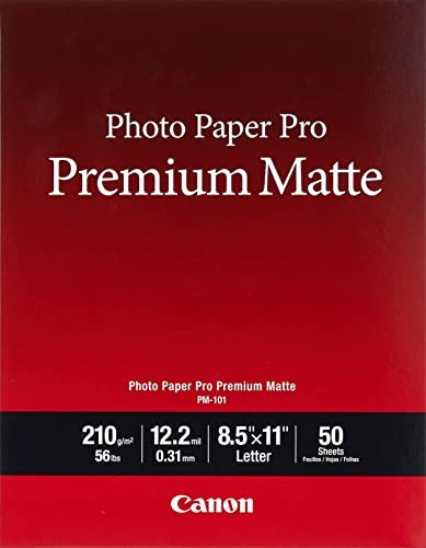 Papel Fotográfico Canon Office Products Pm-101 Ltr_50 Premiu