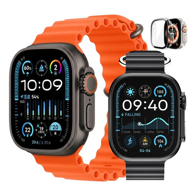 Reloj Inteligente Hombre Contesta Whatsapp Sumergible 2correas Contra Agua Smartwatch Natacion Compatible Apple Watch Samsung Galaxy Ocean New Orange | Meses sin interés