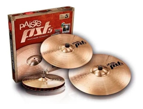 Set Paiste B8 - Pst-5 Rock Set - Hh-edge14, Cr16, Rd20