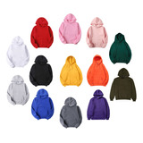 Sacos O Hoodies  Unicolor Para Niños Y Adultos - Unisex  