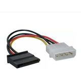 Cable Molex  4 Pines A Sata Power 15 Pines Adaptador  