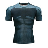 Camiseta Compresion Batman Estampado 3d Gym Hombre Super 
