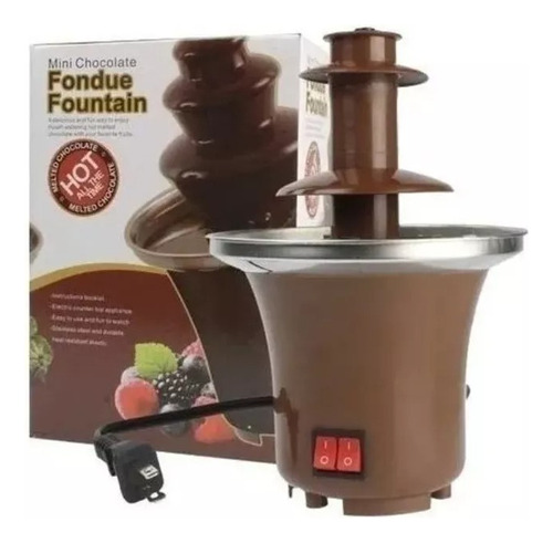 Mini Fuente De Chocolate Electrica Portatil 3 Pisos 