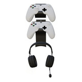 Soporte Base 2 Controles Xbox, Playstation + Headset Gamer