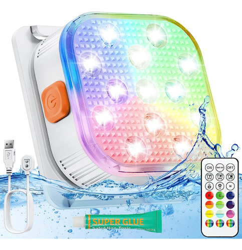 Luz De Piscina Enterrada, Luces Led Sumergibles Recargables