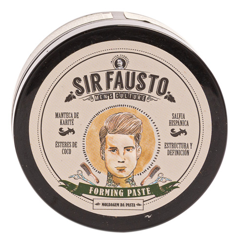 Crema Para Peinar Forming Paste De Sir Fausto 100 Gr