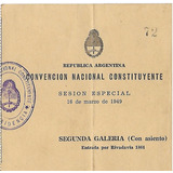 Entrada Convencion Nacional Constituyente 1949
