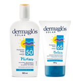 Dermaglós Combo Protector Solar Bebés Niños Protección Alta