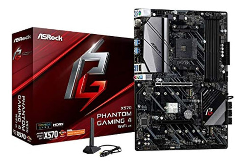 Asrock X570 Phantom Gaming 4 Wifi Ax Am4 Amd X570 Sata 6gb /