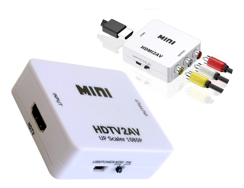 Mini Adaptador Conector Hdmi Para Tv Rca Av Vídeo Antigo