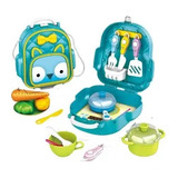 Set De Cocina Infantil Con Morral Y Accesorios 24 Piezas