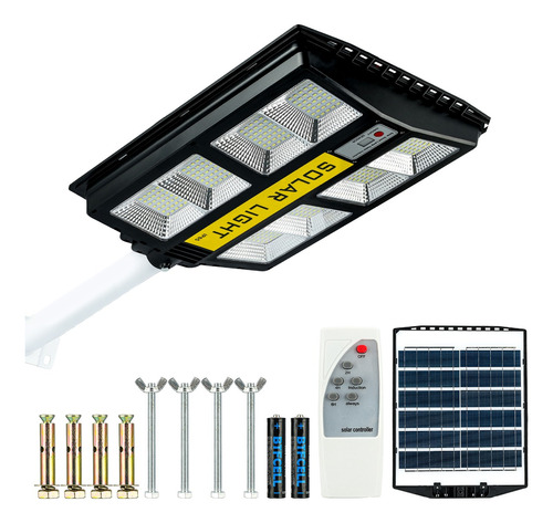 Lámpara Led Solar Exterior 1000w Con Control Remoto Y Sensor