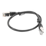 Patch Cord Cable Parcheo Red Ftp Categoria 5e 0.5 Mts Negro