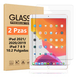 2pzas Mica Cristal Templado Para iPad 7 8 9 10.2 2019 A 2021