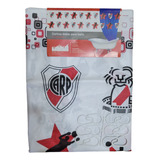 Cortina Baño River Plate Con Protector Y Ganchos Futbol
