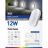 Foco Led Tortuga Ovalado Sobrepuesto 12w Certificado Wellmax