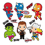 Stickers Decorativos Superheroes Avengers Spiderman Funko Color Multicolor