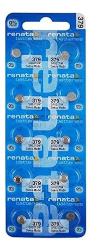 Pilas Baterias Renata 379 Sr521sw Tamaño Botón 1.55 Voltios Paquete De 5 Unidades