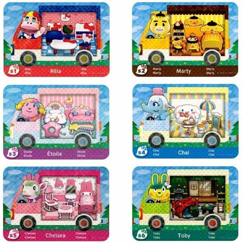 6 Unids Nfc Sanrio Tarjeta Para Animal Crossing New Horizons