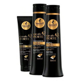  Kit Haskell Cavalo Forte Shampoo Cond. 500ml + Leave-in