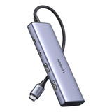 Hub 4 Em 1 Ugreen Usb-c Para 2* Usb Tipo-c + 2* Usb 3.0 5gbp