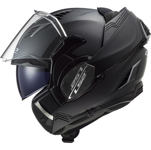 Casco Rebatible 180 Ls2 900 Valiant 2 Negro Mate Doble Visor