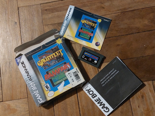 Gba Juego Original Gauntlet Y Rampart Nintendo Game Boy Adv