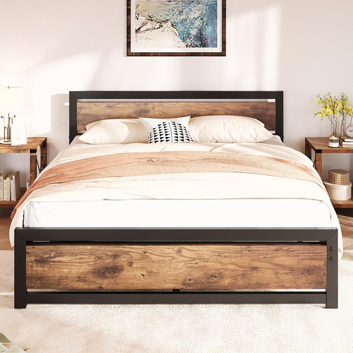 Idealhouse Base De Cama Tamano Queen Con Cabecero, Base De C