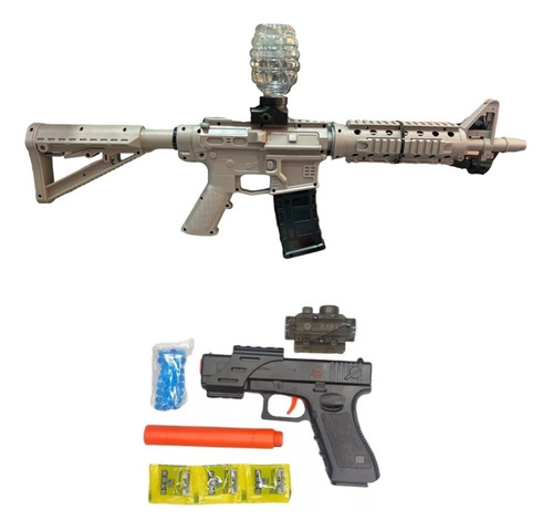 Ametralladora Automatica M416 Rifle Arma Hidrogel + Regalo