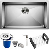 Cuba Quadrada Inox Cozinha Gourmet 7040 Lixeira Acessórios