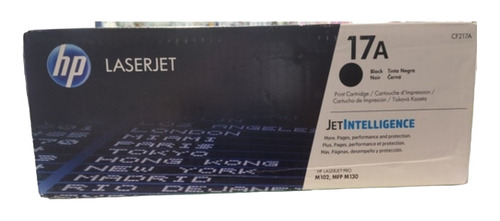 Tóner Original Hp 17a Black Cf217a Para 1600 Páginas 