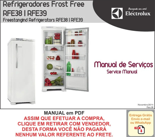 Manual Técnico Serviço Refrigerador Electrolux Rfe 38 / 39