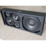 Caja De Sonido Para Carro Subwoofer Con Planta.